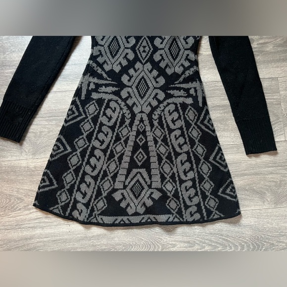 Element Eden long sleeve sweater fit and flare dress in gray and black. Size S - Picture 7 of 9